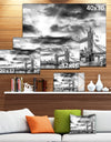 Black and White View of London Panorama - Cityscape Canvas print