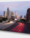 Atlanta Georgia Rush Hour Traffic at Dusk - Cityscape Canvas print