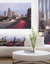Atlanta Georgia Rush Hour Traffic at Dusk - Cityscape Canvas print