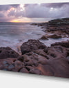 Dark Australian Seashore with Large Rocks - Large Seashore Canvas Print