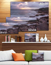 Dark Australian Seashore with Large Rocks - Large Seashore Canvas Print