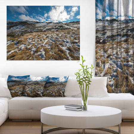 Top of Kosciuszko National Park - Large Seashore Canvas Print