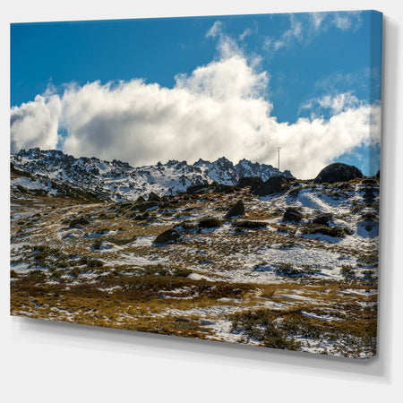 Wide View of Kosciuszko National Park - Large Seashore Canvas Print