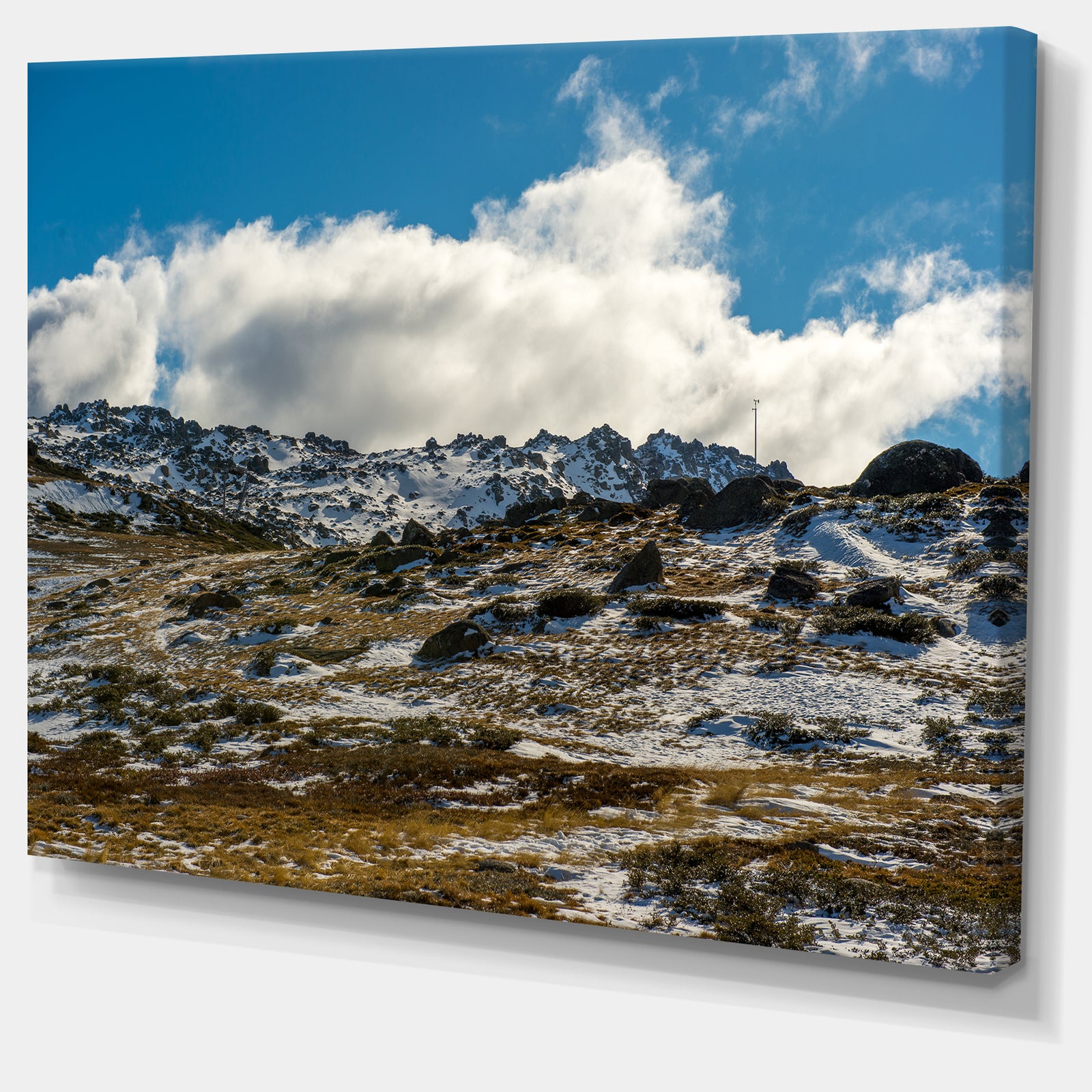 Wide View of Kosciuszko National Park - Large Seashore Canvas Print