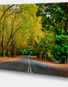 Road through Stunning Greenery - Landscape Art Print Canvas