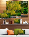 Road through Stunning Greenery - Landscape Art Print Canvas