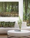 Dense Rubber Tree Plantation - Landscape Art Print Canvas
