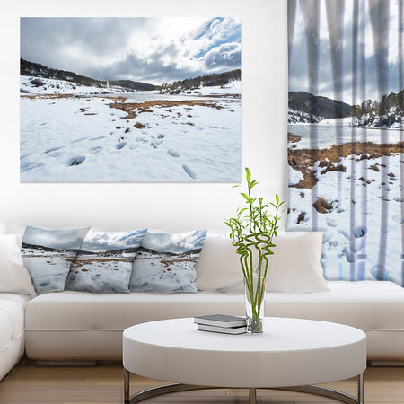 Snow Mountains in Kosciuszko Park - Landscape Art Print Canvas