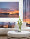 Ferry in Sydney Harbor at Sunset - Landscape Art Print Canvas
