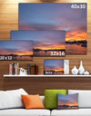 Ferry in Sydney Harbor at Sunset - Landscape Art Print Canvas