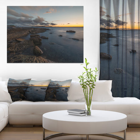 Sunset at La Perouse Beach Sydney - Large Seashore Canvas Print