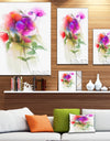 Bunch of Colorful Orchid Flowers - Large Flower Canvas Wall Art