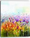 Abstract Cosmos of Colorful Flowers - Large Flower Canvas Wall Art