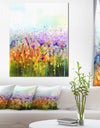 Abstract Cosmos of Colorful Flowers - Large Flower Canvas Wall Art