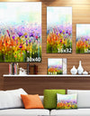 Abstract Cosmos of Colorful Flowers - Large Flower Canvas Wall Art