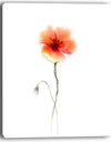 Large Pink and Red Poppy Flower - Large Flower Canvas Wall Art