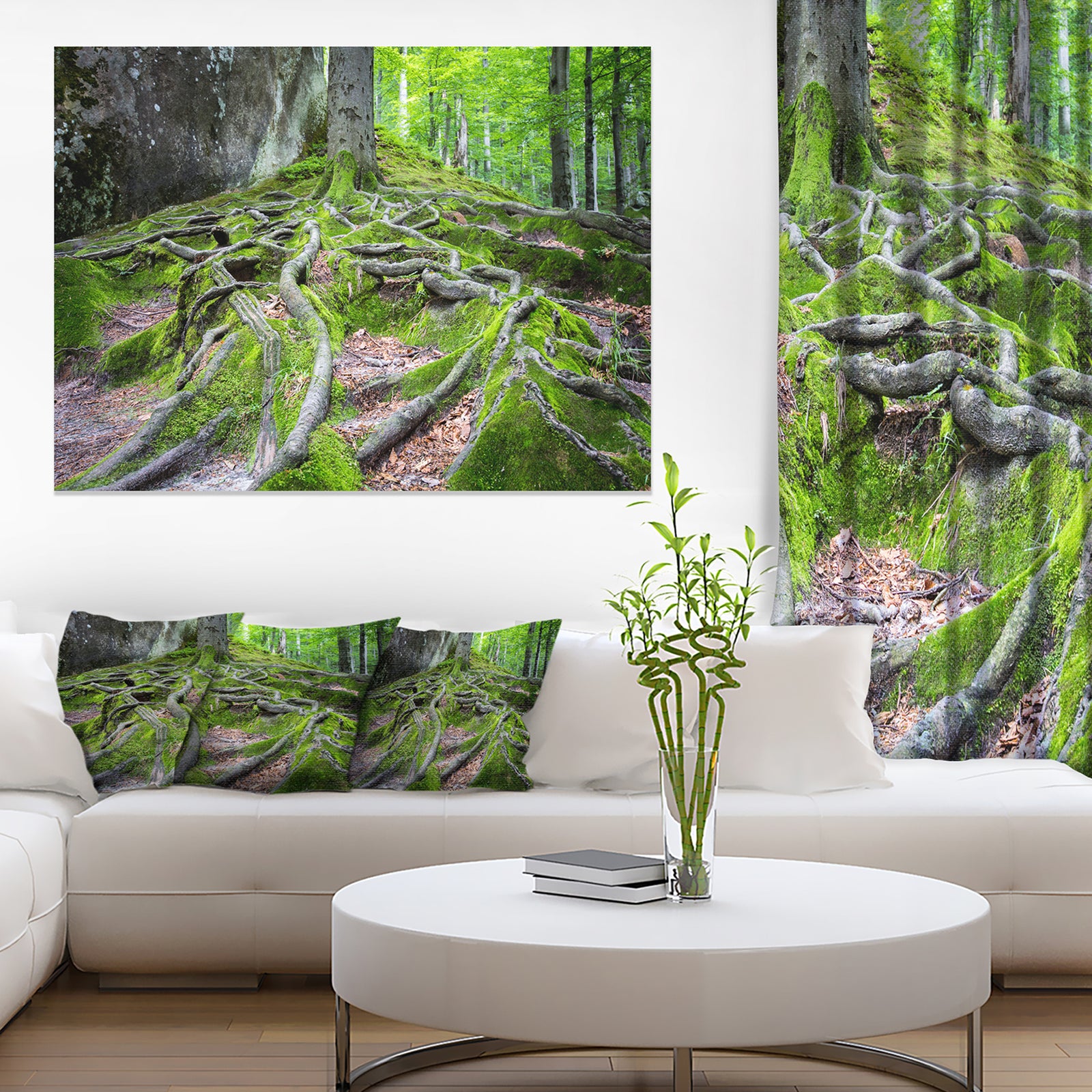 Deep Moss Forest in Ukraine - Landscape Art Print Canvas