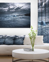 Sochi Sea Storm in Blue - Modern Landscape Wall Art Canvas