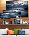 Sochi Sea Storm in Blue - Modern Landscape Wall Art Canvas
