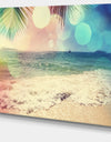 Colorful Serenity Tropical Beach - Large Seashore Canvas Print
