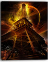 Paris Eiffel Tower on Fantasy Background - Cityscape Canvas print