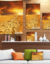 Drought Land under Dramatic Sky - Modern Landscape Wall Art Canvas