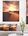 Desert Dunes under Cloudy Sky - Modern Landscape Wall Art Canvas