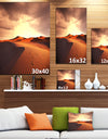 Desert Dunes under Cloudy Sky - Modern Landscape Wall Art Canvas