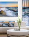 White Waves Crashing on Rocks - Seashore Canvas Wall Art