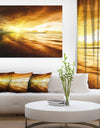 Breathtaking Yellow Caribbean Beach - Seashore Canvas Wall Art