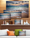 Waves Crashing Serene Seashore - Seashore Canvas Wall Art