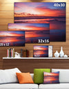 Colorful Tropical Beach with Clouds - Seashore Canvas Wall Art