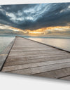 Beach Sunset in Koh Samui Thailand - Sea Bridge Canvas Wall Artwork