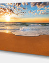 Incredible Seashore under Cloudy Sky - Seashore Canvas Wall Art