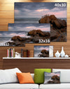 The Fantasy Island with Large Rocks - Contemporary Seascape Art Canvas