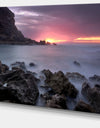 Sunset at Samarra Seashore Sintra - Contemporary Seascape Art Canvas