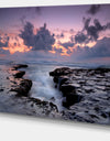 Dinosaur Footprint Magoito Beach - Contemporary Seascape Art Canvas