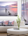 Lazy River at River Tejo Sacavem - Contemporary Seascape Art Canvas