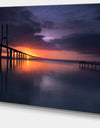 Vasco Da Gama Bridge Portugal - Sea Pier and Bridge Wall Art Canvas