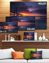 Vasco Da Gama Bridge Portugal - Sea Pier and Bridge Wall Art Canvas