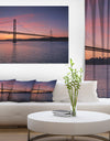 Wonderful View of Lisbon Bridge - Sea Pier and Bridge Wall Art Canvas