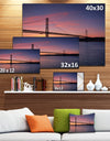 Wonderful View of Lisbon Bridge - Sea Pier and Bridge Wall Art Canvas