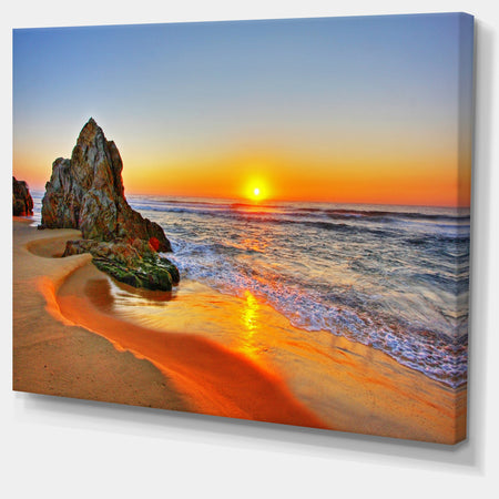 Beautiful Sunrise by Beach in Tathra - Contemporary Seascape Art Canvas