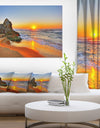 Beautiful Sunrise by Beach in Tathra - Contemporary Seascape Art Canvas