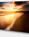 Amazing Sunrise Over Australian Beach Contemporary Seascape Art Canvas