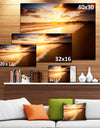 Amazing Sunrise Over Australian Beach Contemporary Seascape Art Canvas