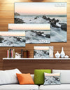 Waves Hitting Beach at Sunrise Atlantic - Contemporary Seascape Art Canvas