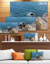 Blue Waters at Crimean Peninsula Beach - Contemporary Seascape Art Canvas