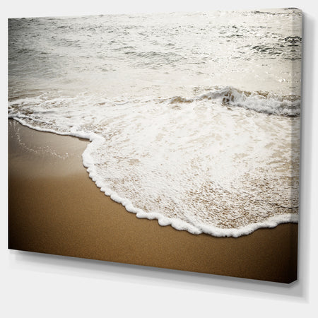 Close-up Waves in Mediterranean Sea - Contemporary Seascape Art Canvas