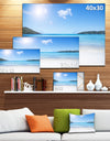 Calm Beach of Azure Indian Ocean - Contemporary Seascape Art Canvas